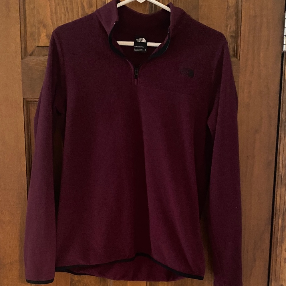The North Face Maroon Half-Zip Pullover